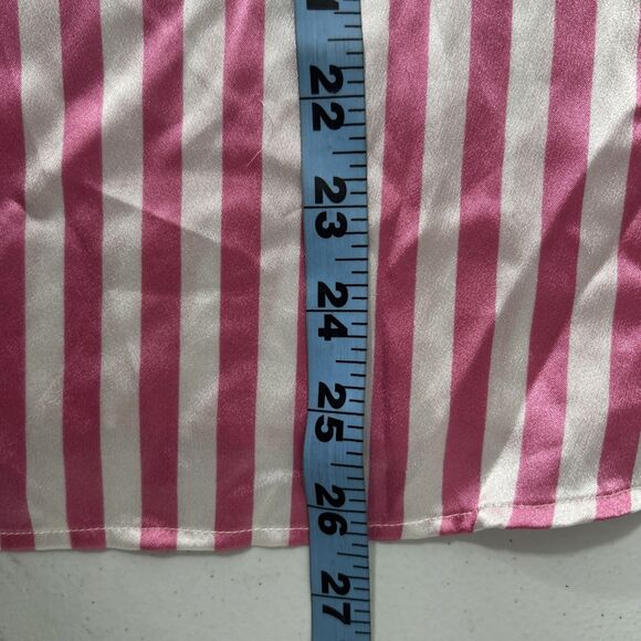Victorias Secret Slip Top Womens XL Stripe Satin Raceback 90s Y2K - Picture 7 of 7